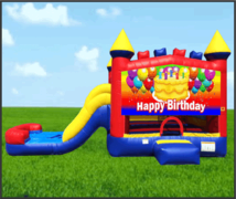 Happy Birthday Cake 4 in 1 Combo Dry Slide Happy Birthday Cake 4 in 1 Combo Dry Slide