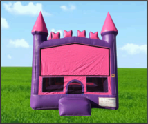 Pink & Purple Brick Castle Bouncer 13x13 Pink & Purple Brick Castle Bouncer 13x13